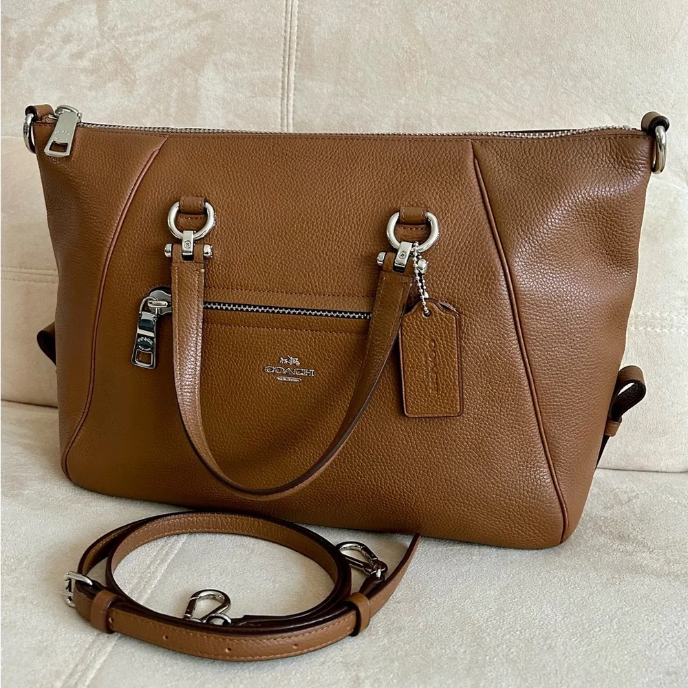 Coach Classy Leather Large Carryall, Tote, Work Bag, Crossbody, Vacation Bag - Picture 4 of 16